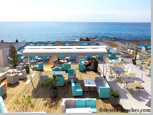 Miami private beach restaurant in Nice