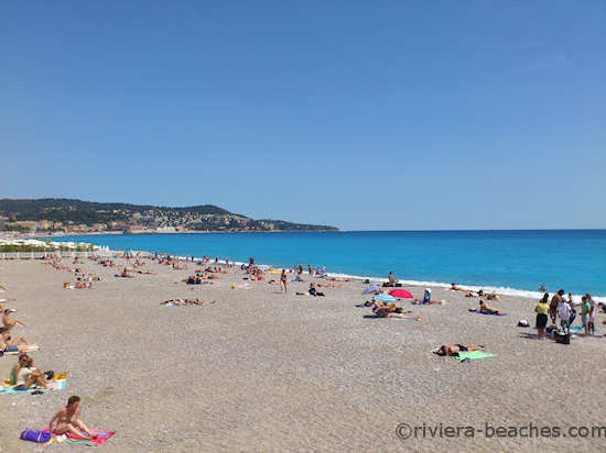 Voilier beach, public beach in Nice