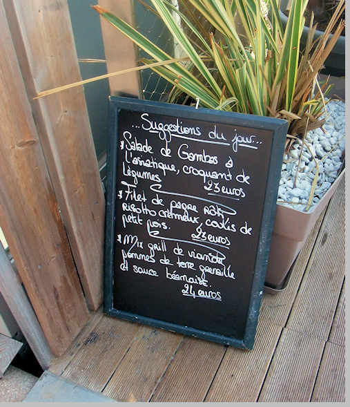 L'Alba menu